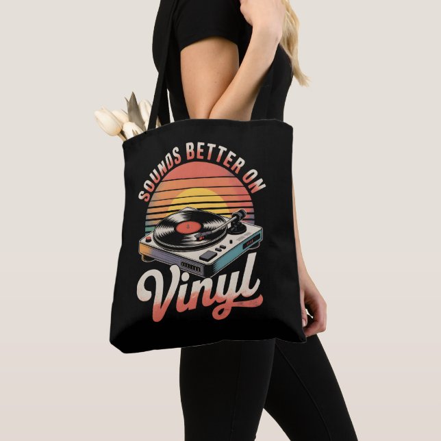 Bolsa Tote Parece melhor em vinil (Close Up)