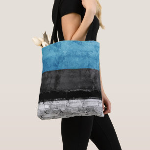 Bolsa Tote Parede de bandeira da Estônia