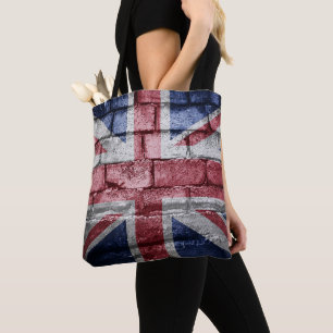 Bolsa Tote Parede de bandeira do Reino Unido