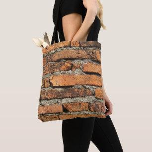 Bolsa Tote Parede de Brick Antiga