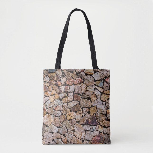 Bolsa Tote Paredes Tradicionais De Pilha De Pedra Quebrada (Frente)