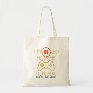Bolsa Tote Parei Meu Jogo Para Estar Aqui Vintage Hum