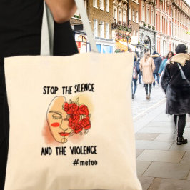 Bolsa Tote Parem o Metoo Ativista Feminista Silencioso