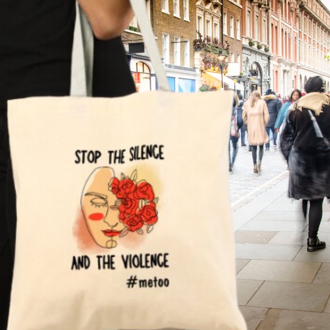 Bolsa Tote Parem o Metoo Ativista Feminista Silencioso (Shop now and stand up, speak out and make a difference!)