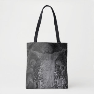 Bolsa Tote Paris Antigo Mosaico Principal Sagrado Coração jes