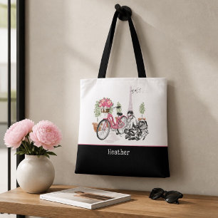 Bolsa Tote Paris Bike Ride Personalizada
