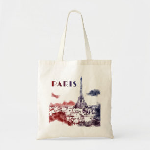 Bolsa Tote Paris City Skyline Eifel Tower Viagem França