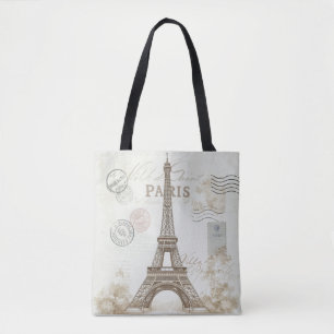 Bolsa Tote Paris França Torre Eiffel