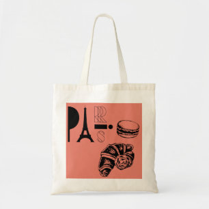 Bolsa Tote paris vibes tote bag (coral)