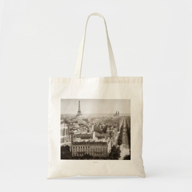 Bolsa Tote Paris: Vista aérea, 1900 (Frente)