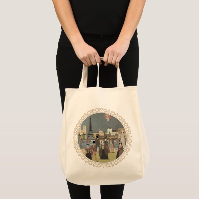 Bolsa Tote Paris vitoriana (Frente (produto))