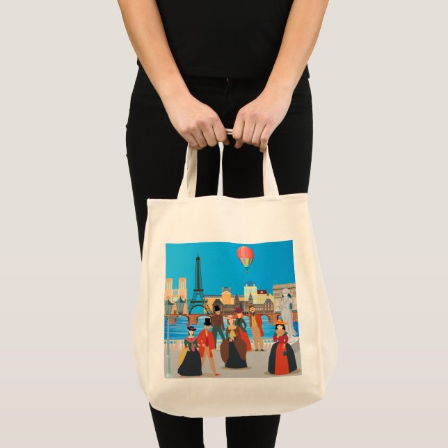 Bolsa Tote Paris vitoriana (Frente (produto))