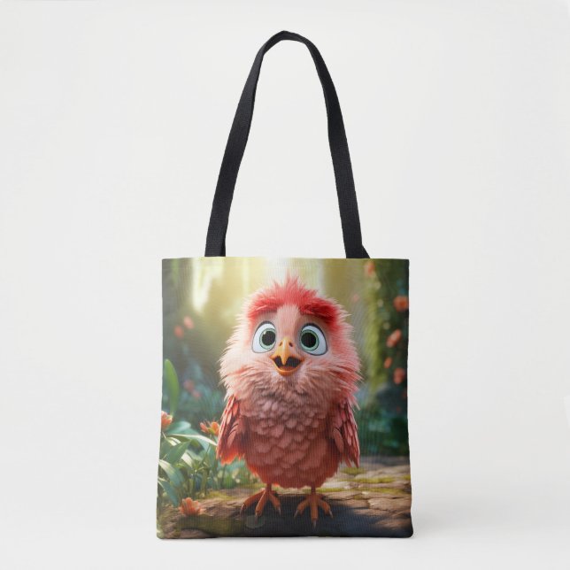 Bolsa Tote Parker - O Pintinho Cardinal Vermelho (Frente)