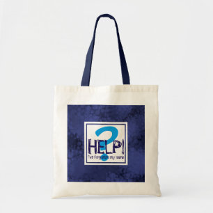 Bolsa Tote Paródia do Monograma Azul