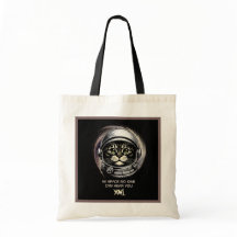 Paródia Funny Cat Tote Bag Space - Texto Editável