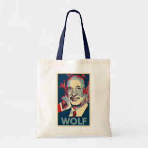 Bolsa Tote Paródia política do poster do lobo de Tom