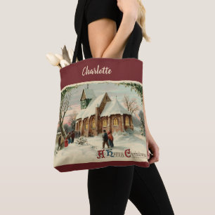 Bolsa Tote Paroquianos da Igreja do Natal Antigo na Missa do