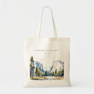 Bolsa Tote Parque Nacional Chic Yosemite CA Watercolor Casame