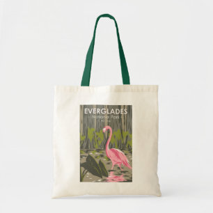 Bolsa Tote Parque Nacional Everglades Flamingo Vintage, Flami