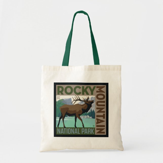 Bolsa Tote Parque Nacional Rocky Mountain | Elk (Frente)