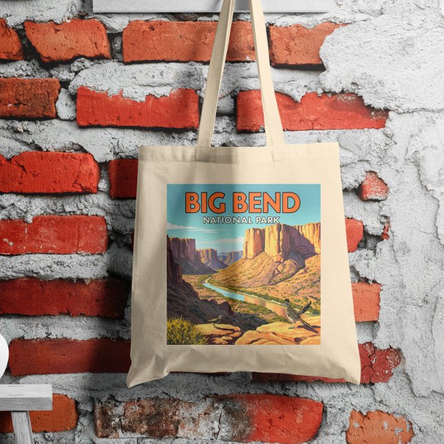 Bolsa Tote Parque Nacional Vintage Big Bend (Criador carregado)