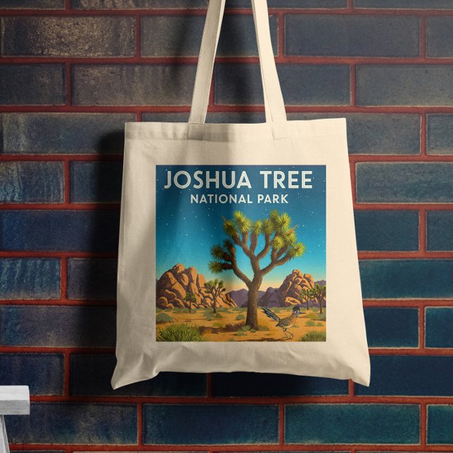 Bolsa Tote Parque Nacional Vintage Joshua Tree (Criador carregado)