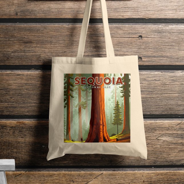 Bolsa Tote Parque Nacional Vintage Sequoia (Criador carregado)