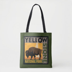 Bolsa Tote Parque Nacional Yellowstone   Buffalo