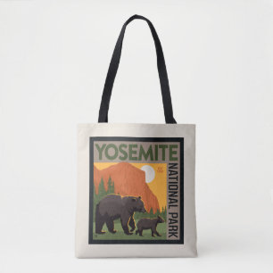 Bolsa Tote Parque Nacional Yosemite Família Bear