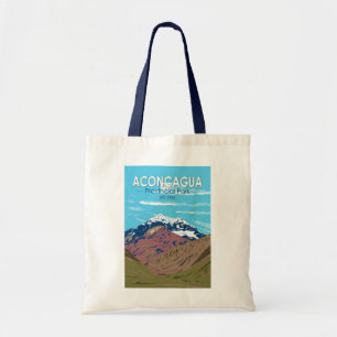 Bolsa Tote Parque Provincial da Aconcagua Viagem Vintage, Arg