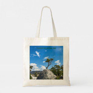 Bolsa Tote Parque Yellowstone. Angel Terrace e Árvore Solitár