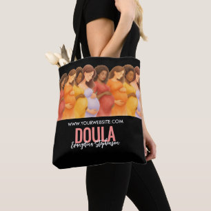 Bolsa Tote Parteira de Aquarela Obstetra Ginecologista Doula