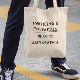 Bolsa Tote Partículas e Potencial Professor de Física Persona