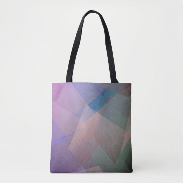 Bolsa Tote Partículas voadoras de abstrato | Formas geométric (Frente)