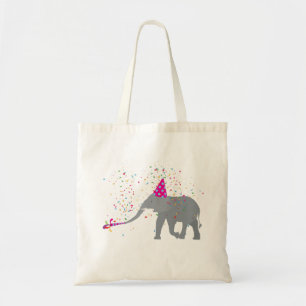Bolsa Tote Partida de elefantes - Animais com festa