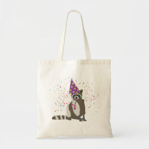 Bolsa Tote Partida de guaxinim - Animais com festa