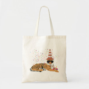 Bolsa Tote Partida de Tigre - Animais com festa