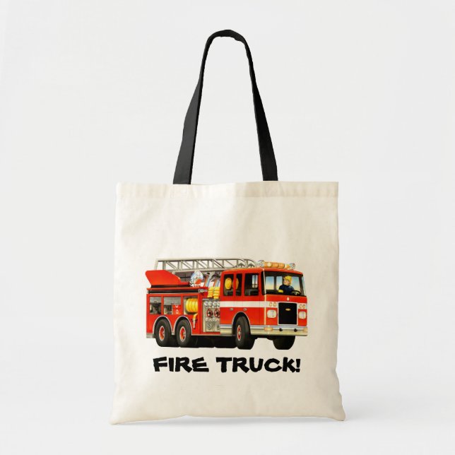 Bolsa Tote Partido do carro de bombeiros (Frente)
