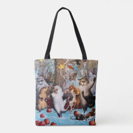 Bolsa Tote Partido dos animais da dança na sacola das