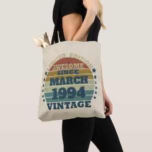 Bolsa Tote Partido Personalizado 30 aniversário de 30 anos de