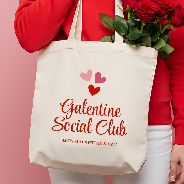 Bolsa Tote Partido Personalizado Galentine é a favor do prese (Criador carregado)