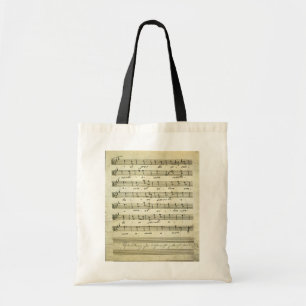 Bolsa Tote Partitura Antiga, Partitura Musical Antiga 1810