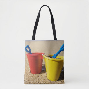 Bolsa Tote Pás e baldes no Sandy Beach