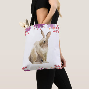 Bolsa Tote Páscoa Bunny Floral