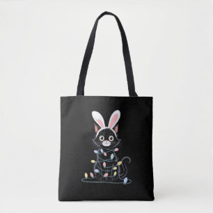 Bolsa Tote Páscoa de Gato Preto Pajama Desortações Páscoas En