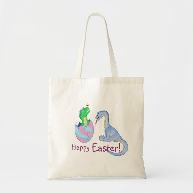 Bolsa Tote Páscoa Dinos (Frente)