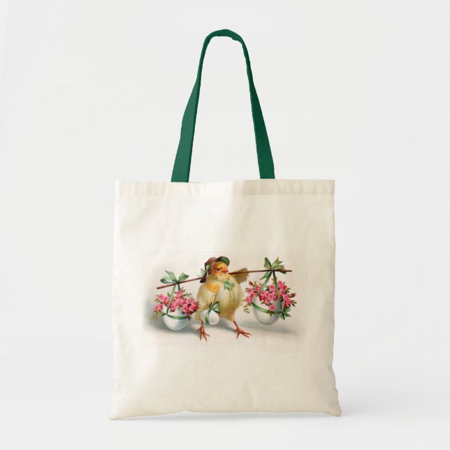 Bolsa Tote Páscoa e flores (Frente)