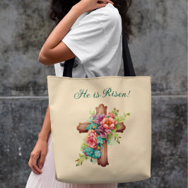 Bolsa Tote Páscoa "Ele é Risen"