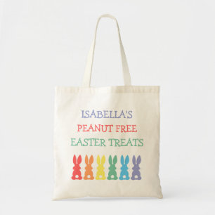 Bolsa Tote Páscoa personalizada da alergia de comida dos