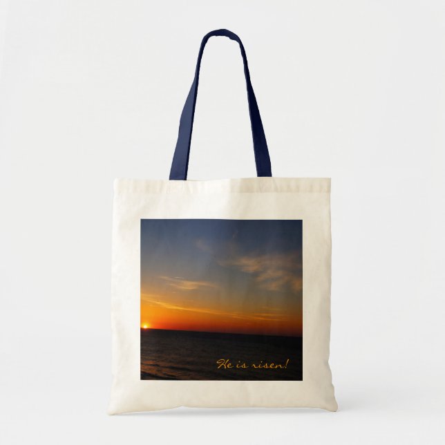 Bolsa Tote Páscoa Sunrise - Ele é Risen! (Frente)